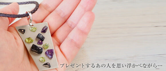 [You can choose natural stones] small right Climbing wall necklace for handmade accessories climbers [SR-NL-16] 