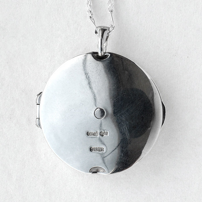 small right Locket Pendant Planisphere Necklace Silver [SR-NL-21] 