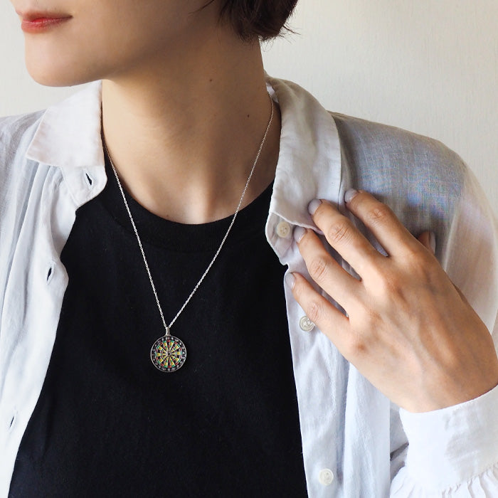 small right（スモールライト）ダーツボードネックレス シルバー925[SR-NL-22]