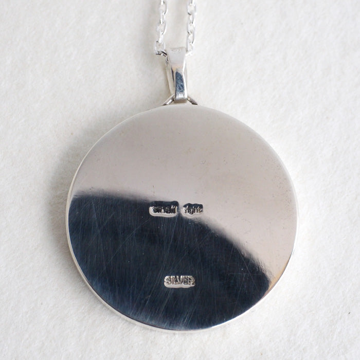 small right Dartboard Necklace Silver 925[SR-NL-22] 