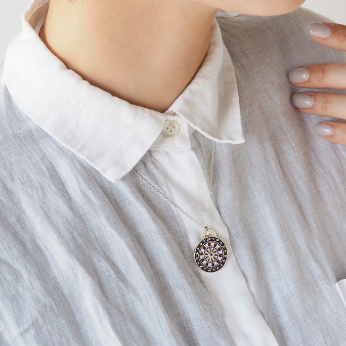 small right（スモールライト）ダーツボードネックレス シルバー925[SR-NL-22]