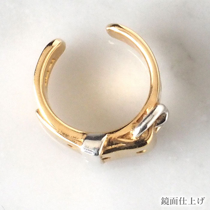 [2 types] small right handmade accessory belt ear cuff cute 4mm gold one ear [SR-PC-06] 