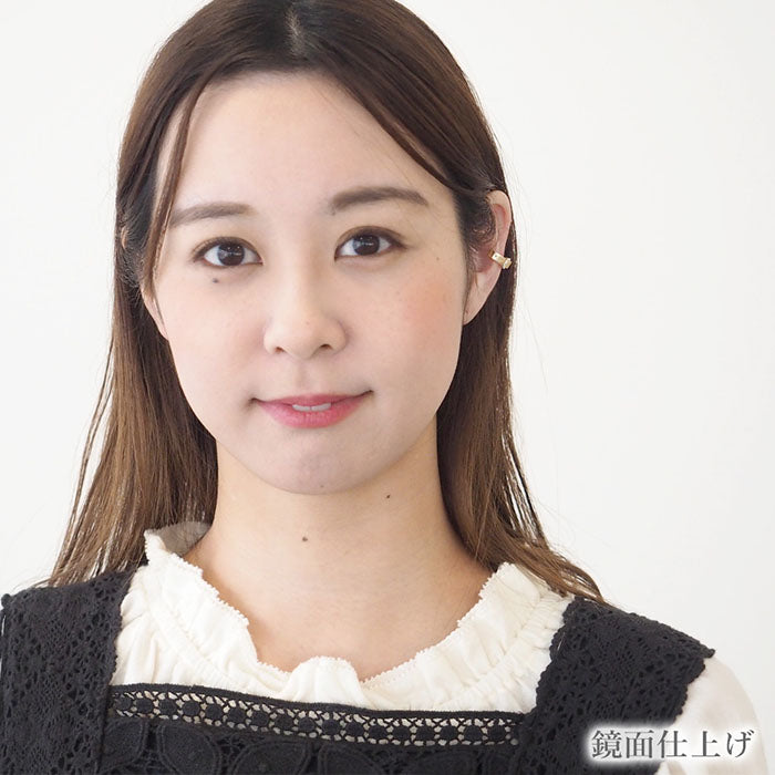 [2 types] small right handmade accessory belt ear cuff cute 4mm gold one ear [SR-PC-06] 