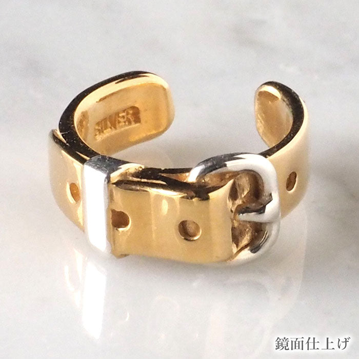 [2 types] small right handmade accessory belt ear cuff cute 4mm gold one ear [SR-PC-06] 