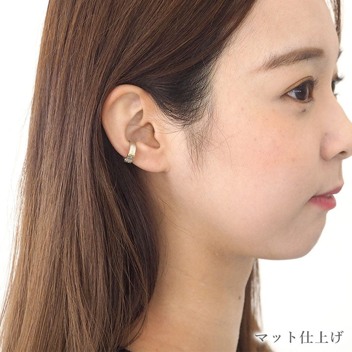 [2 types] small right handmade accessory belt ear cuff cute 4mm silver one ear [SR-PC-07] 