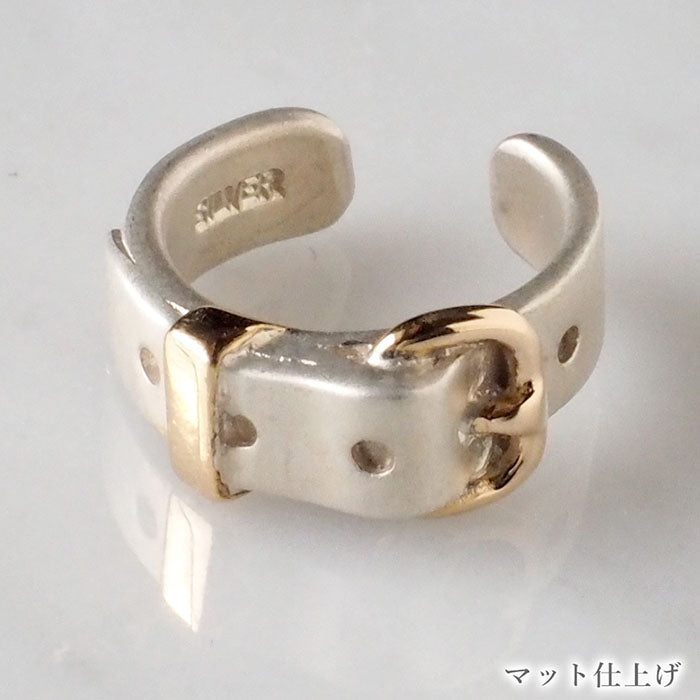 [2 types] small right handmade accessory belt ear cuff cute 4mm silver one ear [SR-PC-07] 