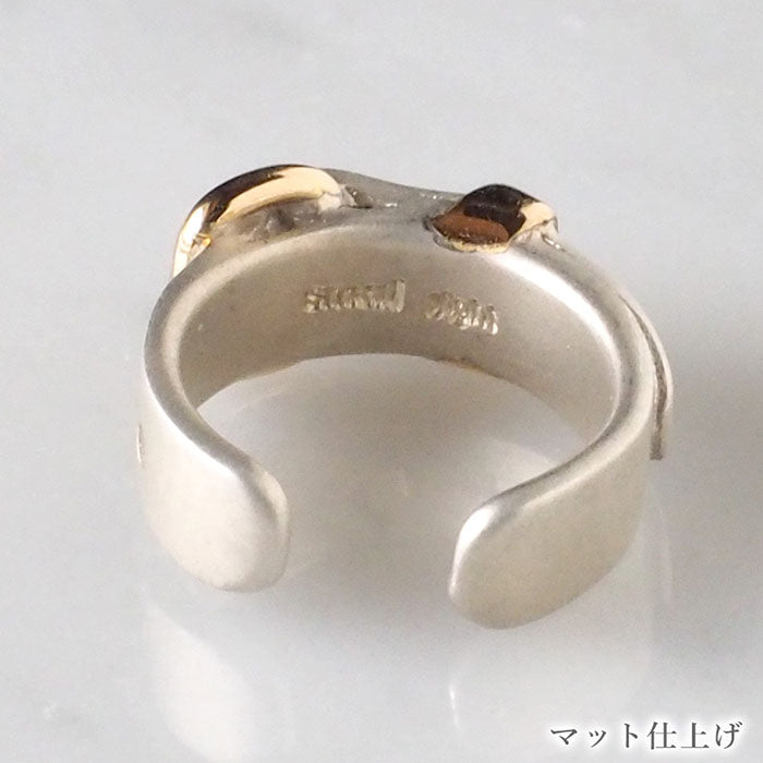 [2 types] small right handmade accessory belt ear cuff cute 4mm silver one ear [SR-PC-07] 