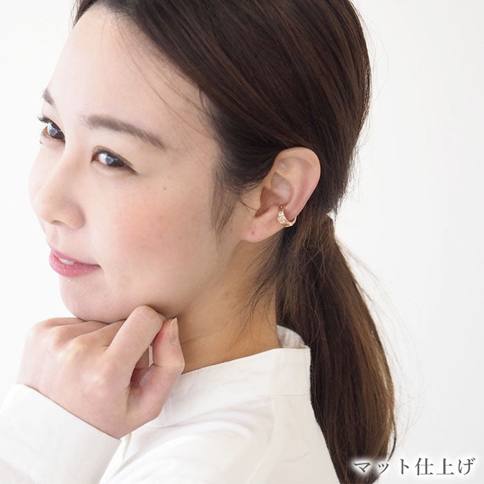 [2 types] small right handmade accessory belt ear cuff cute 4mm pink gold one ear [SR-PC-08] 