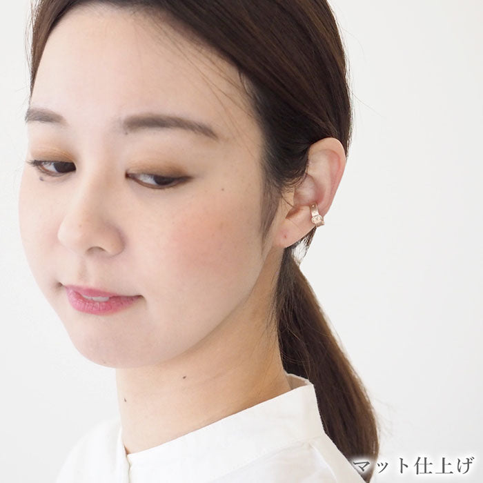 [2 types] small right handmade accessory belt ear cuff cute 4mm pink gold one ear [SR-PC-08] 