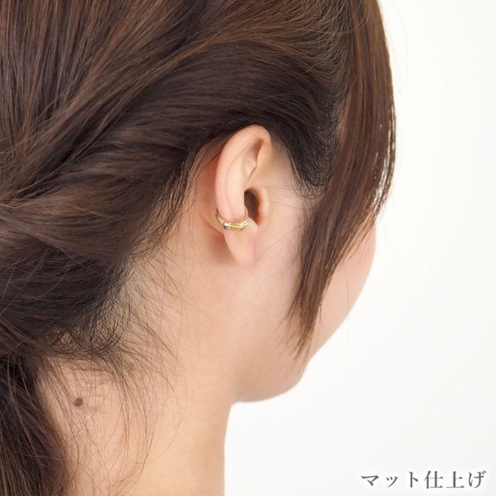 [2 types] small right handmade accessory belt ear cuff cute 2.5mm gold one ear [SR-PC-09] 