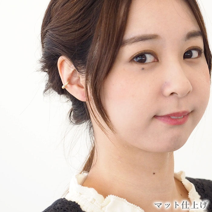 [2 types] small right handmade accessory belt ear cuff cute 2.5mm gold one ear [SR-PC-09] 