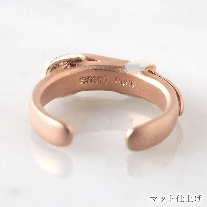 [2 types] small right handmade accessory belt ear cuff cute 2.5mm pink gold one ear [SR-PC-11] 