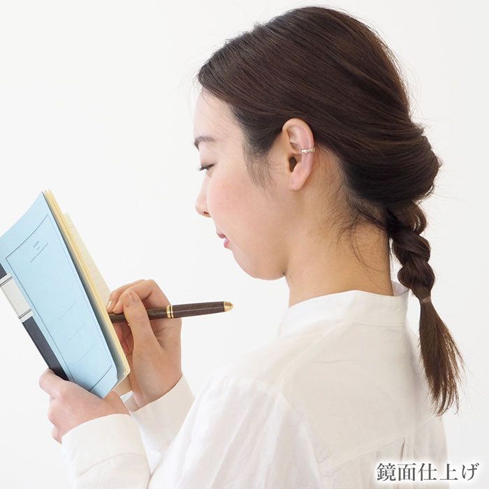 [2 types] small right handmade accessory belt ear cuff cute 2.5mm pink gold one ear [SR-PC-11] 