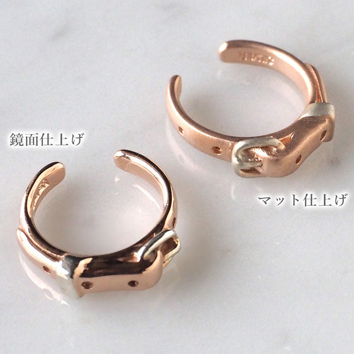 [2 types] small right handmade accessory belt ear cuff cute 2.5mm pink gold one ear [SR-PC-11] 