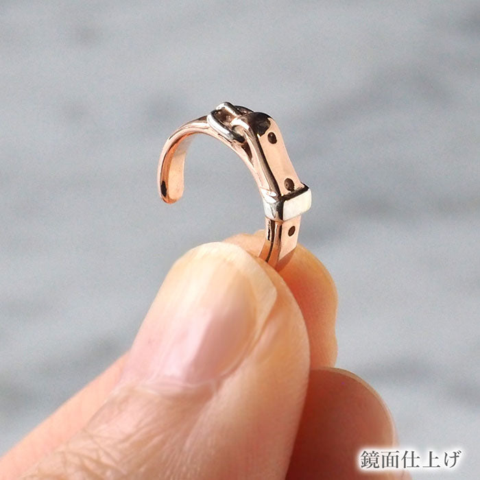 [2 types] small right handmade accessory belt ear cuff cute 2.5mm pink gold one ear [SR-PC-11] 