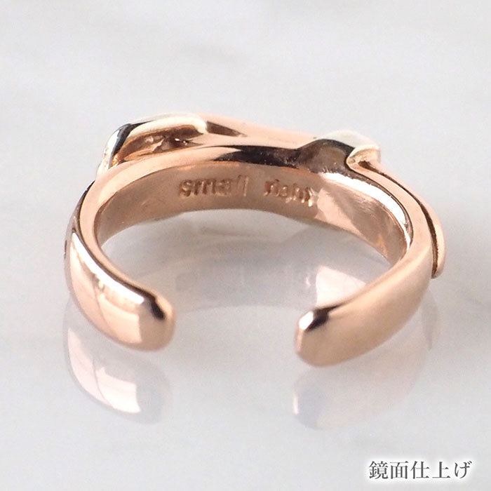 [2 types] small right handmade accessory belt ear cuff cute 2.5mm pink gold one ear [SR-PC-11] 