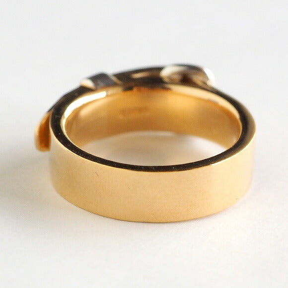 small right belt ring cute gold 18K plated 5.3mm width mirror finish [SR-RG-03] 