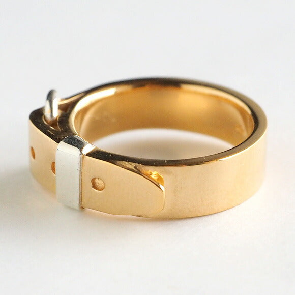 small right belt ring cute gold 18K plated 5.3mm width mirror finish [SR-RG-03] 