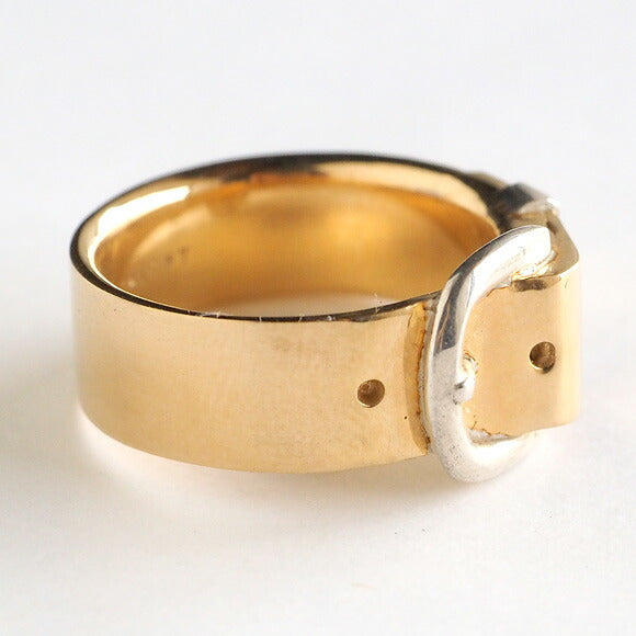 small right（スモールライト）ベルトリング Lサイズ cute ゴールド 18Kメッキ 7.3mm幅 鏡面仕上げ [SR-RG-05]