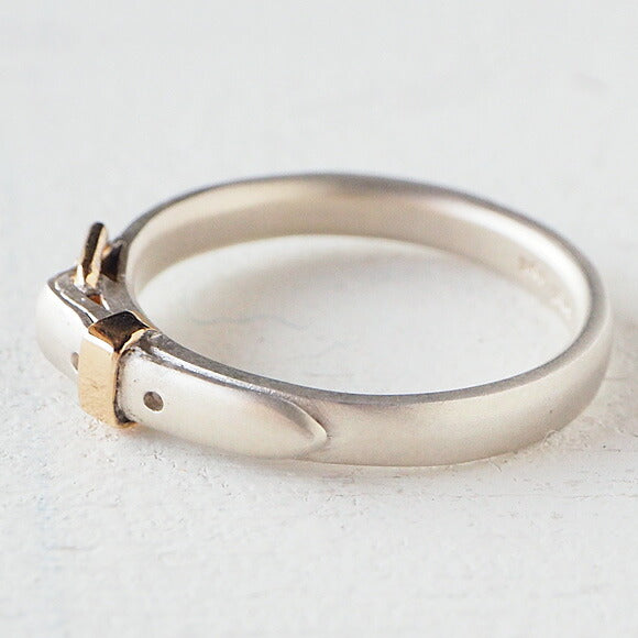 small right（スモールライト） 手作りアクセサリー ベルトリング cute シルバー 18Kゴールドメッキ 2.7mm幅 マット仕上げ [SR-RG-08-MAT]