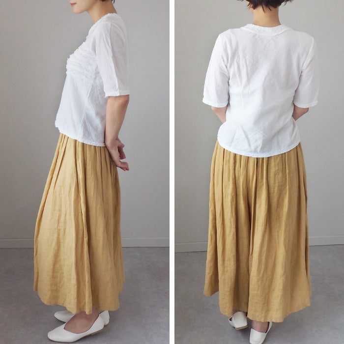 [30 colors in total] Gauze Clothing Studio Garage Double Gauze Half Sleeve Fluffy T-shirt Ladies [TS-03-5S] 