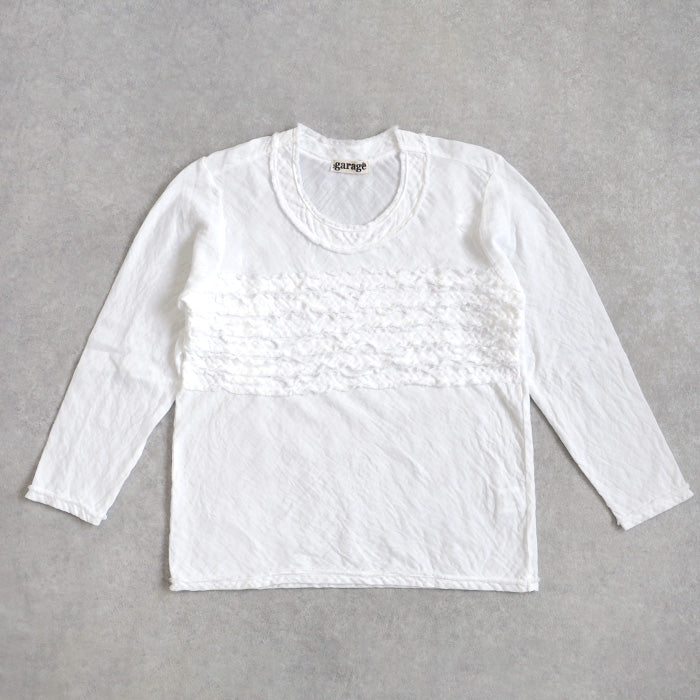 [All 30 colors] Gauze Clothing Studio Garage Double Gauze 3/4 Sleeve Fluffy T-shirt Ladies [TS-03-7S] 