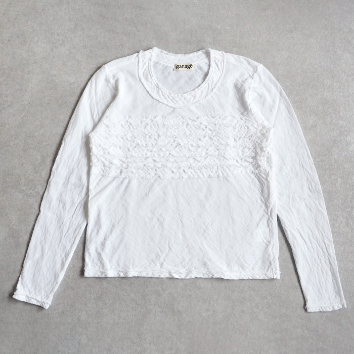 [All 30 colors] Gauze Clothing Studio Garage Double Gauze Long Sleeve Fluffy T-shirt Ladies [TS-03-LS] 