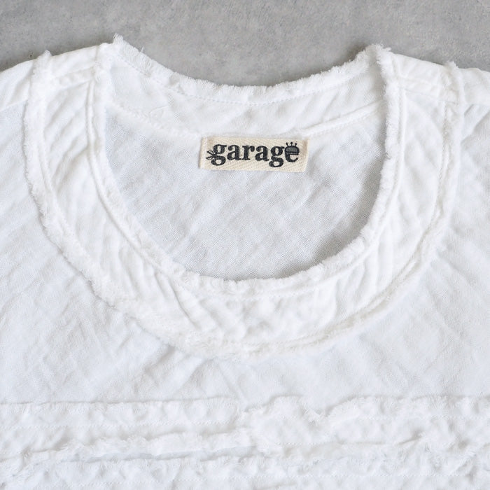 [30 colors in total] Gauze Clothing Studio Garage Double Gauze Sleeveless Fluffy T-shirt Ladies [TS-03-NS] 