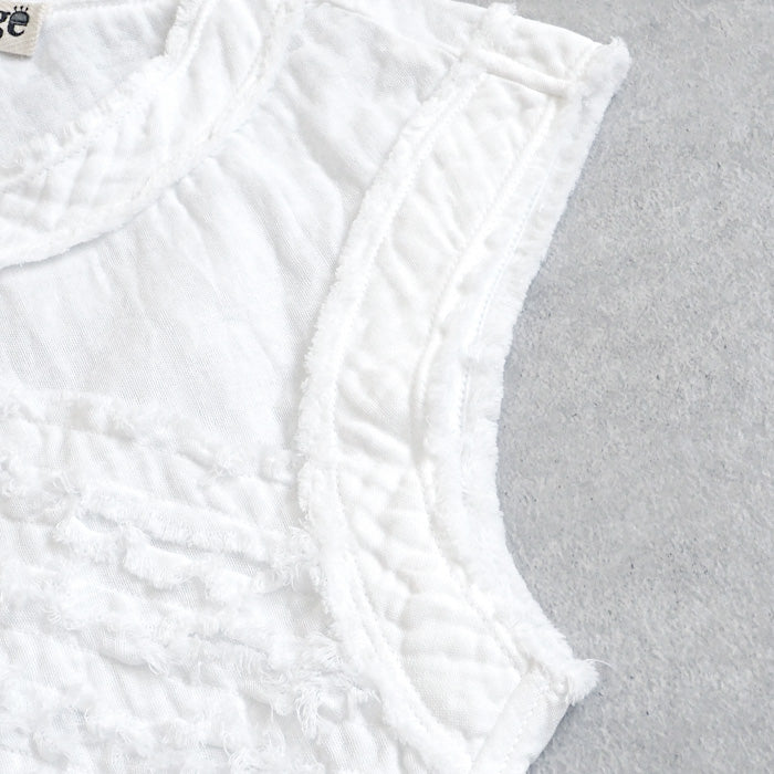 [30 colors in total] Gauze Clothing Studio Garage Double Gauze Sleeveless Fluffy T-shirt Ladies [TS-03-NS] 