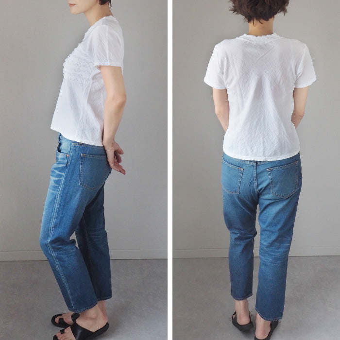 [All 30 colors] Gauze Clothing Studio Garage Double Gauze Short Sleeve Fluffy T-shirt Ladies [TS-03-SS] 