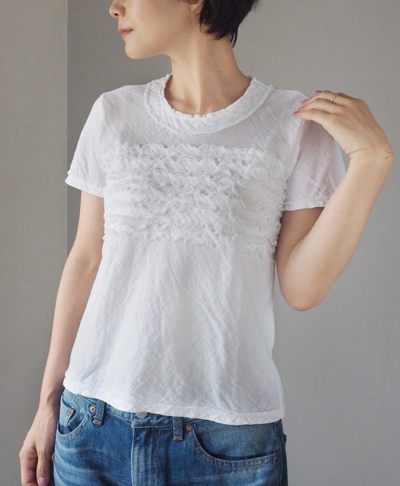 [全30色] Gauze Clothing Studio Garage Double Gauze Short Sleeve Fluffy T-shirt Ladies [TS-03-SS] 