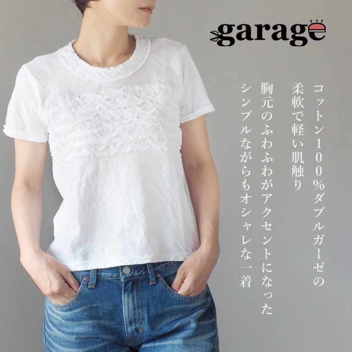 【全30色】ガーゼ服工房 garage（ガラージ）ダブルガーゼ 半袖 ふわふわTシャツ レディース [TS-03-SS]