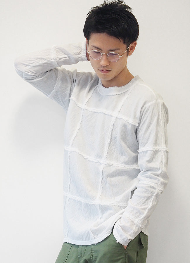 [All 29 colors] Gauze Clothing Studio Garage Double Gauze Square T-shirt Long Sleeve Men's [TS-24] 