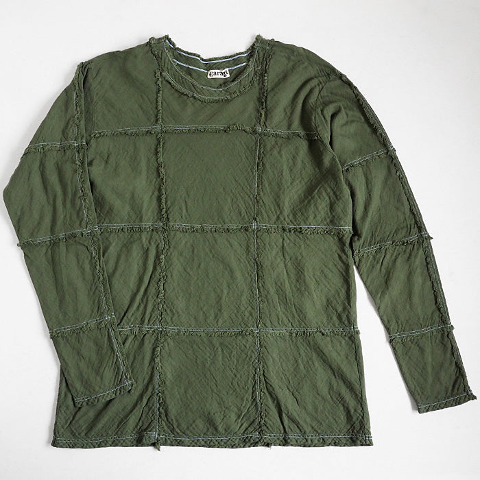 [全29色] Gauze Clothing Studio Garage Double Gauze Square T-shirt Long Sleeve Men's [TS-24] 