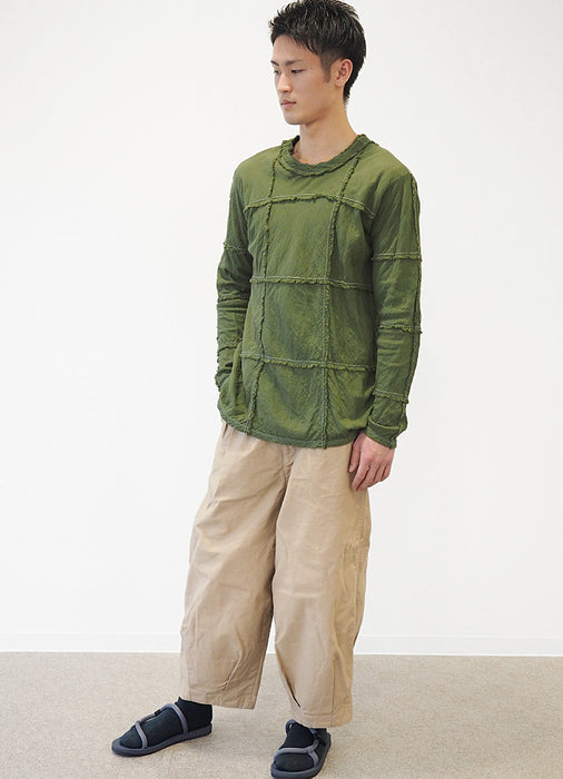 [全29色] Gauze Clothing Studio Garage Double Gauze Square T-shirt Long Sleeve Men's [TS-24] 