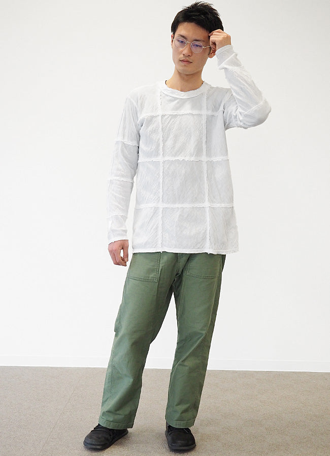 [All 29 colors] Gauze Clothing Studio Garage Double Gauze Square T-shirt Long Sleeve Men's [TS-24] 