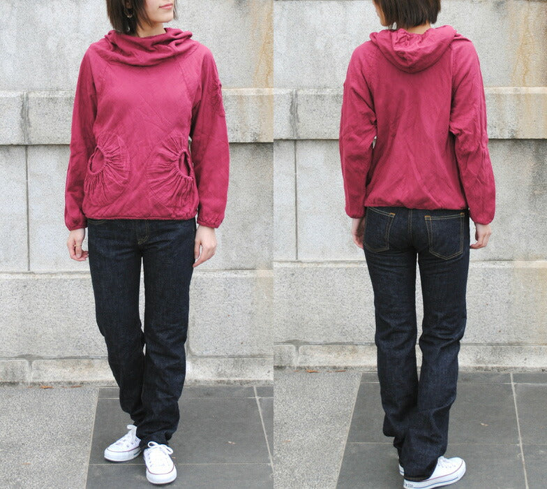 【全25色】 ガーゼ服工房garage（ガラージ） ４重ガーゼ まるポケパーカー [TS-28]