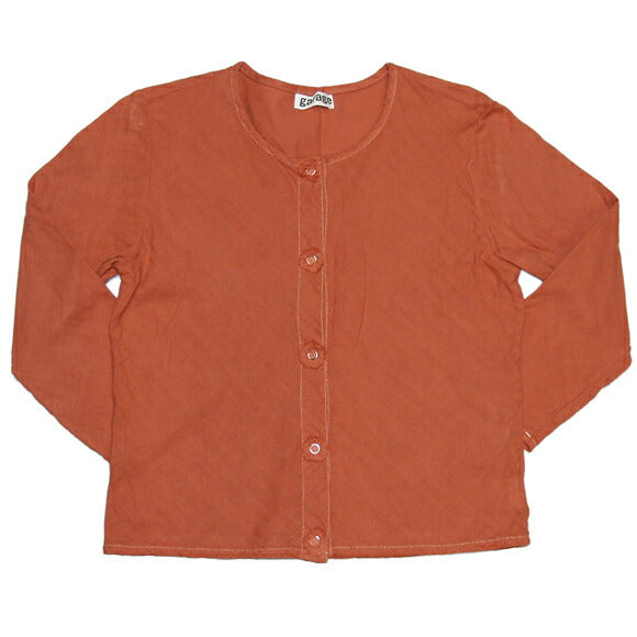 [All 25 colors] Gauze clothing studio garage (garage) Double gauze 3/4 sleeve cardigan [TS-32] 