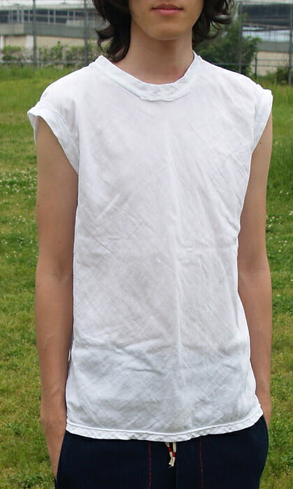 [All 25 colors] Gauze Clothing Studio Garage Double Gauze Simple Sleeveless T-shirt Men's [TS-33-NS] 