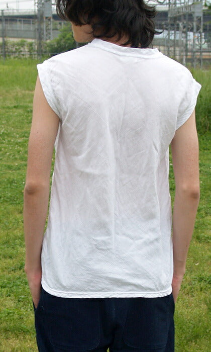 [All 25 colors] Gauze Clothing Studio Garage Double Gauze Simple Sleeveless T-shirt Men's [TS-33-NS] 