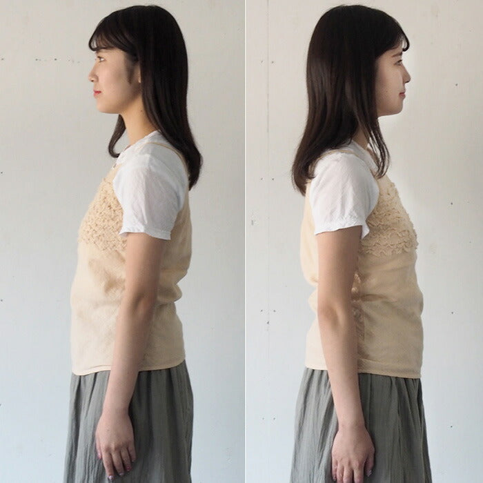 【全28色】 ガーゼ服工房garage（ガラージ） ふかふかキャミソール ダブルガーゼ レディース [TS-41]