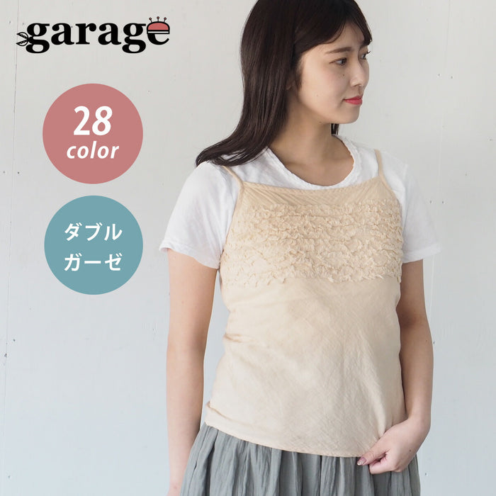 [All 28 colors] Gauze clothing studio garage (garage) Fluffy camisole double gauze Ladies [TS-41] 