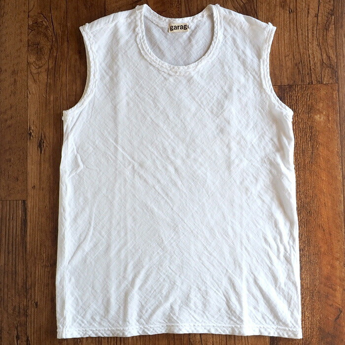 【全32色】ガーゼ服工房 garage（ガラージ）ダブルガーゼ シンプルノースリーブ レディース [TS-53-NS]