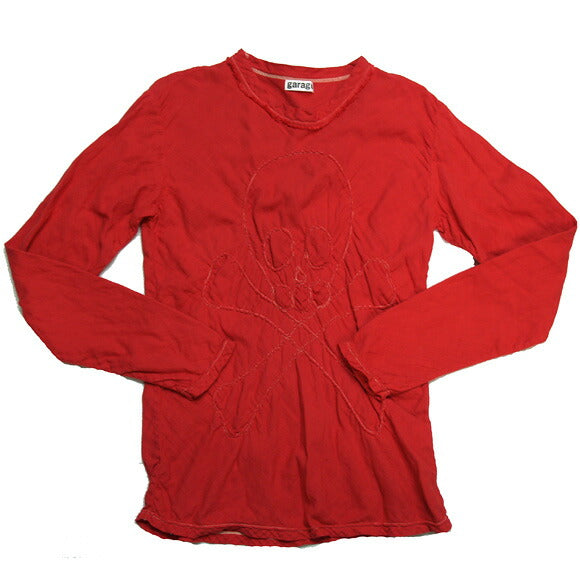[All 25 colors] Gauze Clothing Studio Garage Double Gauze Skull Stitch T-shirt Long Sleeve Men's [TS-61-LS] 