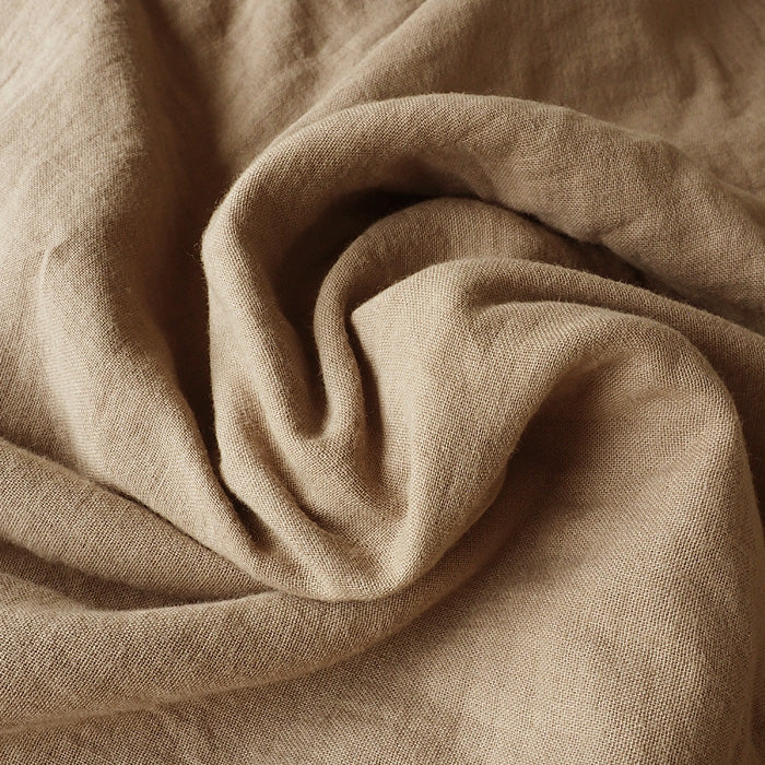 [All 29 colors] Gauze clothing studio garage (garage) 4-ply gauze henley neck shirt long sleeve black shell button men's [TS-94] 