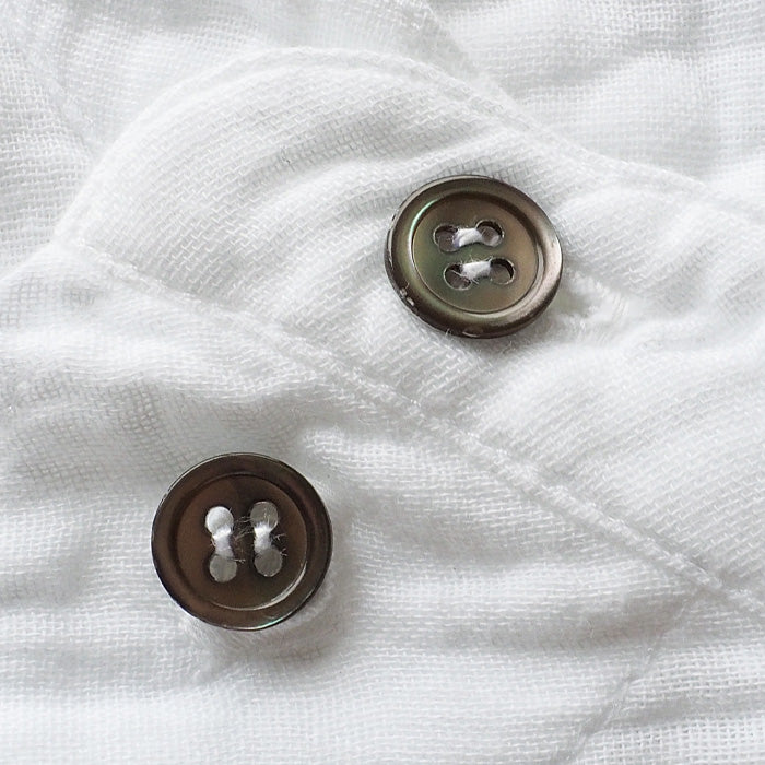 [All 29 colors] Gauze Clothing Studio Garage Double Gauze Henley Neck Shirt Long Sleeve Black Shell Button Men's [TS-95] 