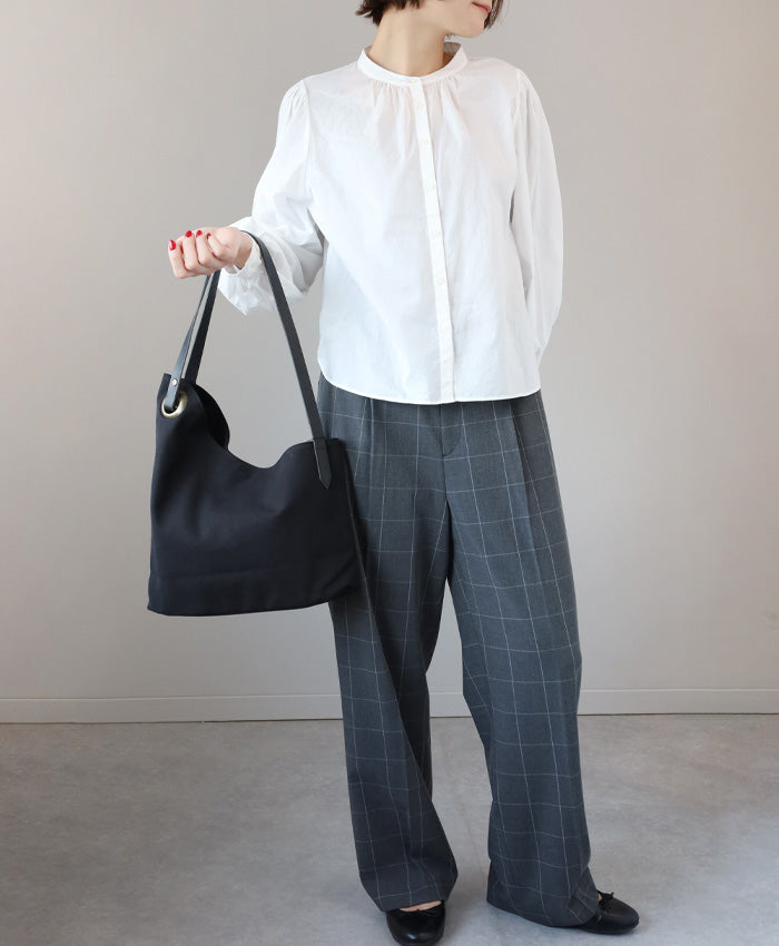 ulazan alter Asymmetric Water Repellent Canvas Tote Bag Black Women's Men's [U0209-BK] 