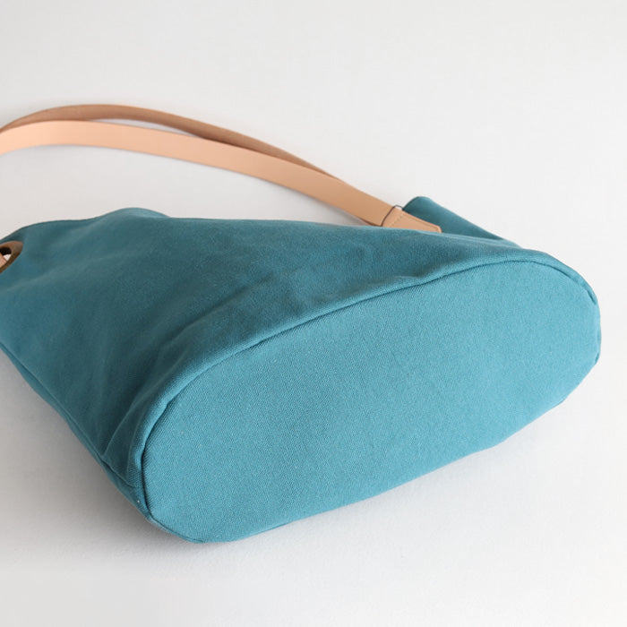 ulazan alter Asymmetric Water Repellent Canvas Tote Bag Coral Blue Women's Men's [U0209-CBL] 