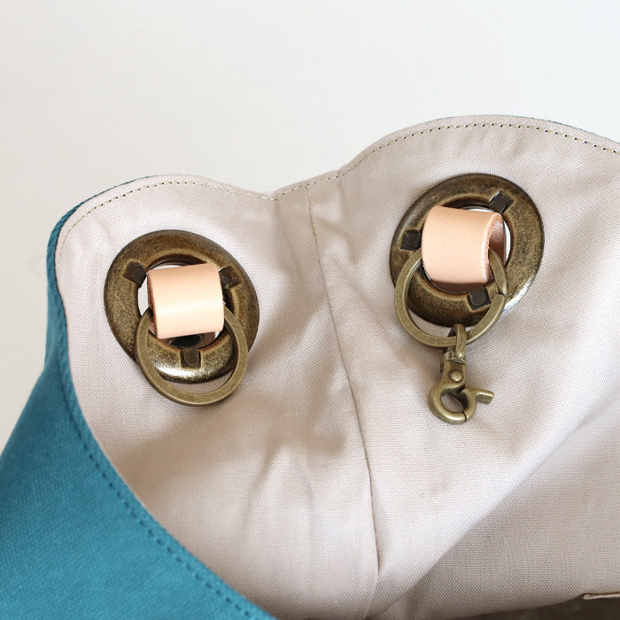 ulazan alter Asymmetric Water Repellent Canvas Tote Bag Coral Blue Women's Men's [U0209-CBL] 