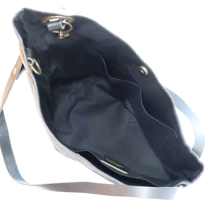 ulazan alter Asymmetric Denim Tote Bag Black Denim Women's Men's [U0209-DEN] 